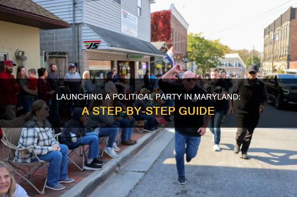 how to start a new political party in maryland