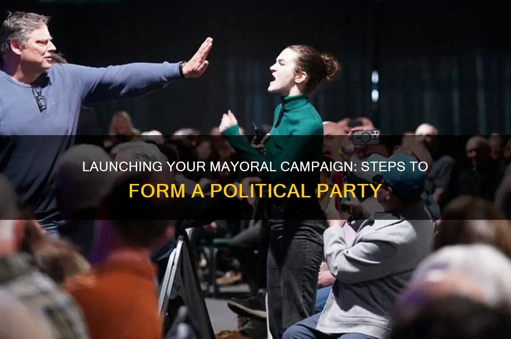 how to start a political party for mayoral election