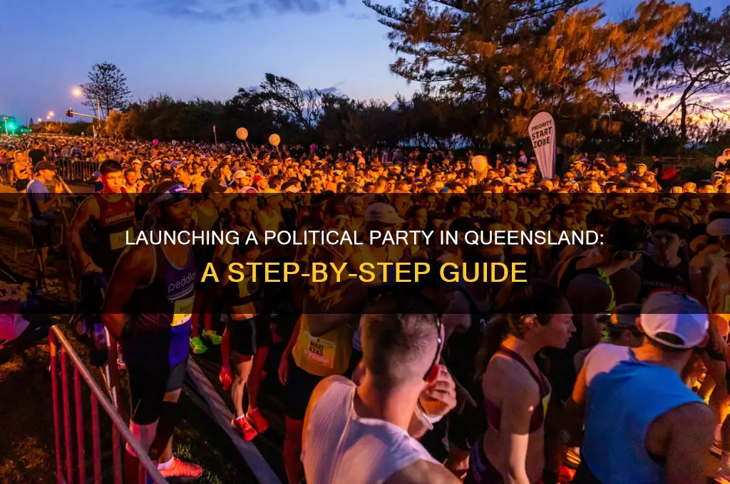 how to start a political party in queensland