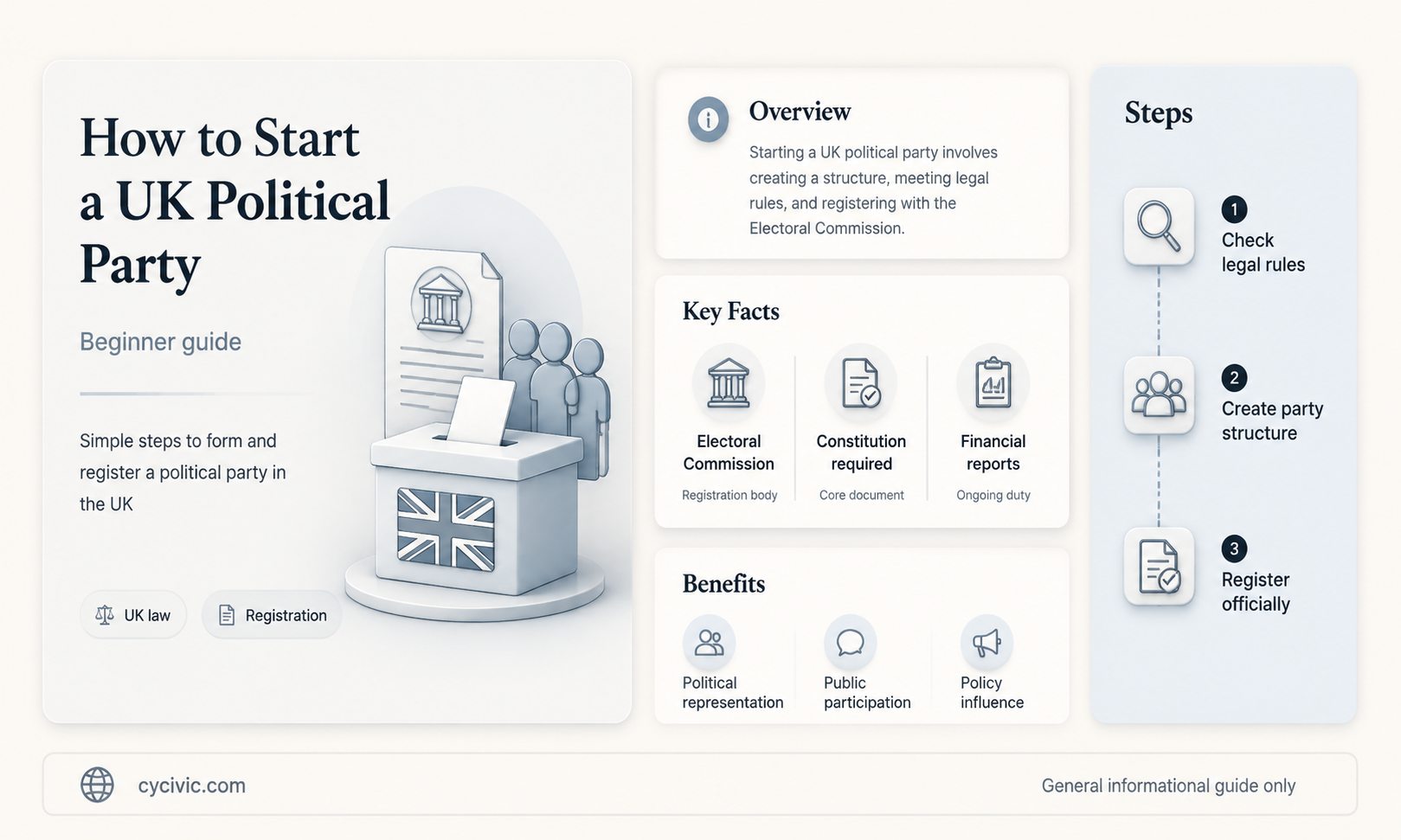 can anyone start a political party uk