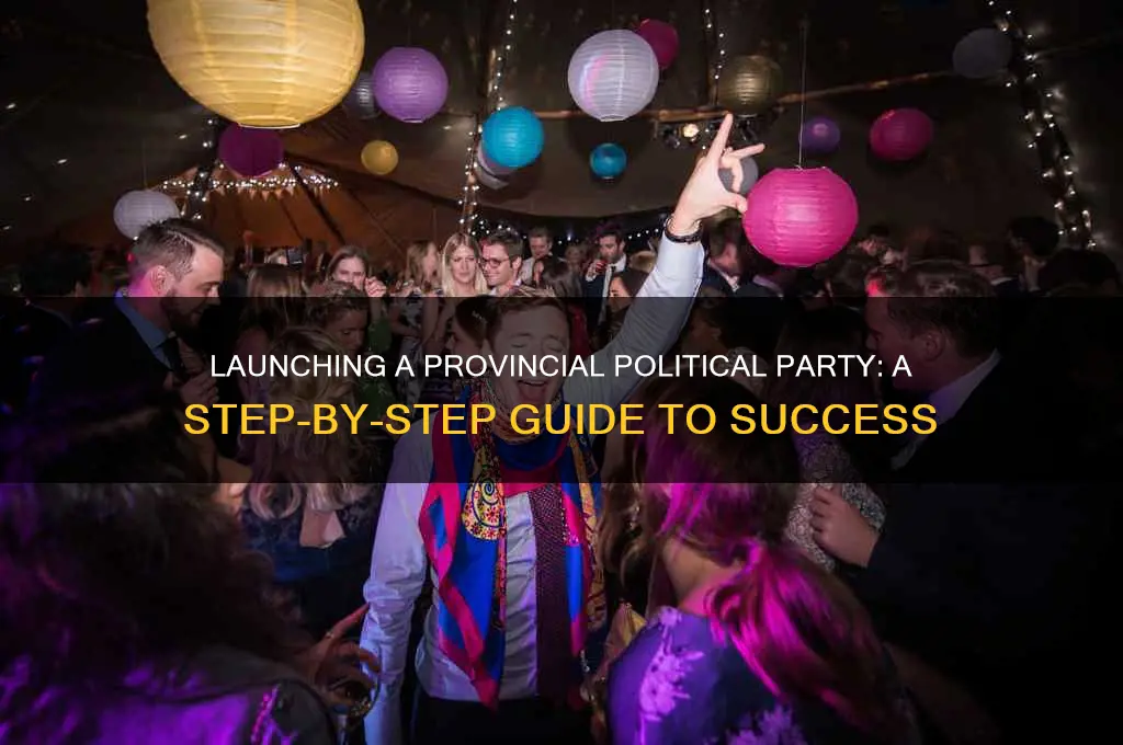how to start a provincial political party