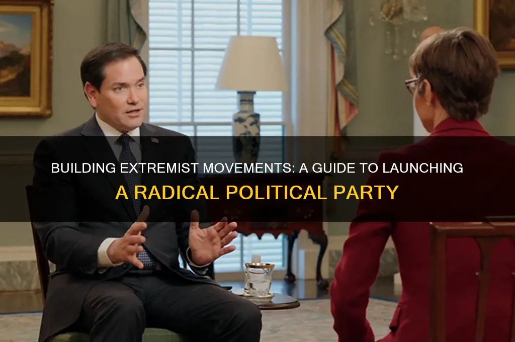 how to start an extremist political party