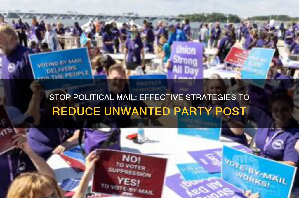 how to stop mail from political parties