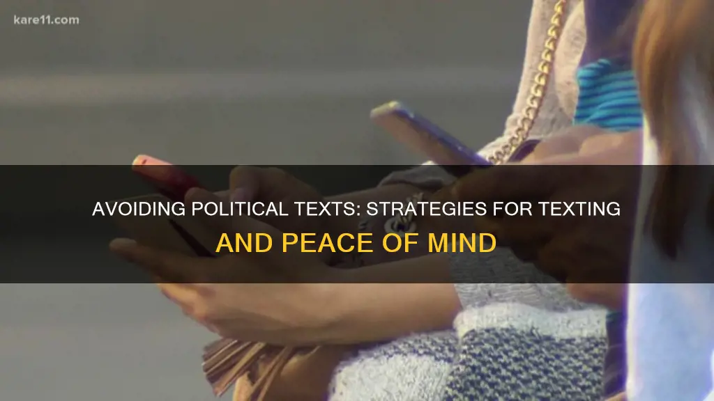 how to stop political text