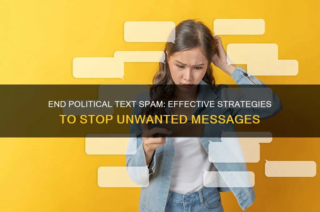 how to stop political texting