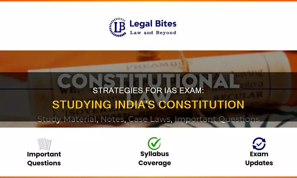 how to study constitution of india for ias