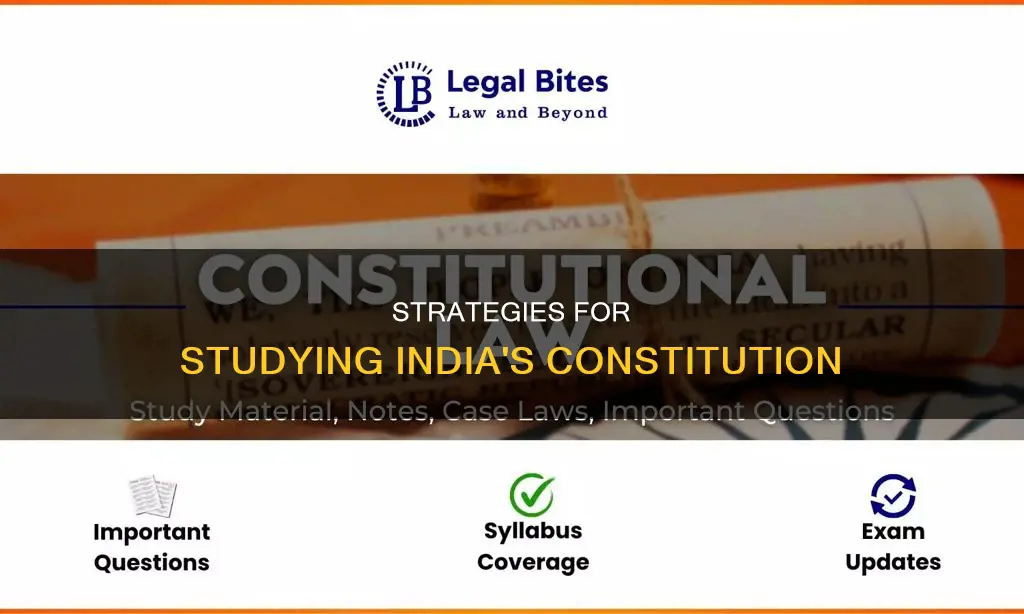 how to study constitution of india