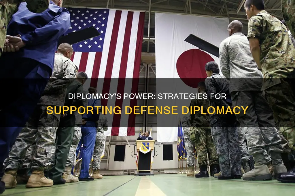 how to support defense diplomacy