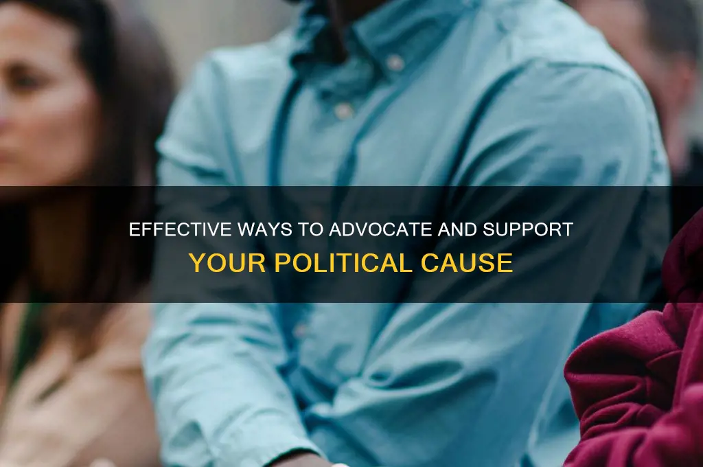 how to support political cause