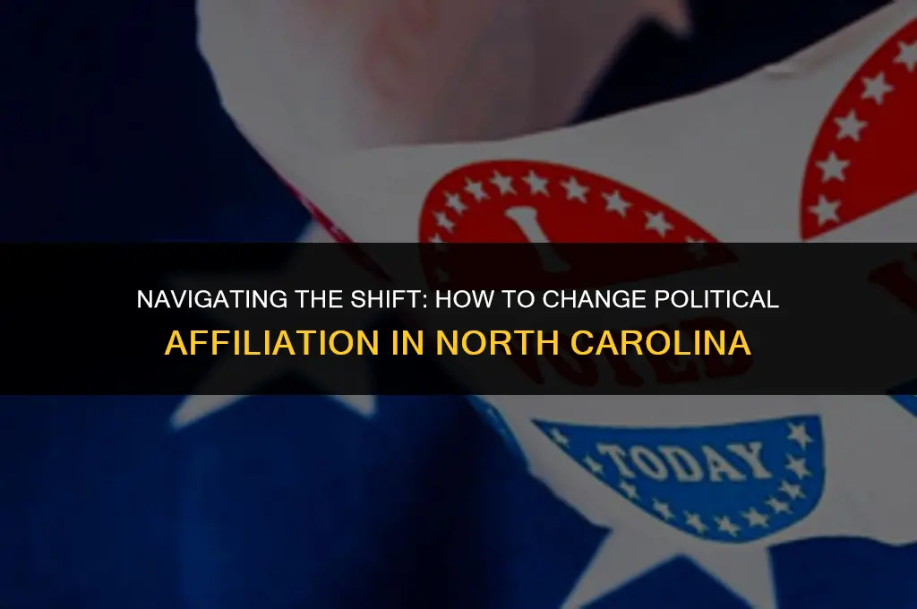 how to switch political affiliation nc