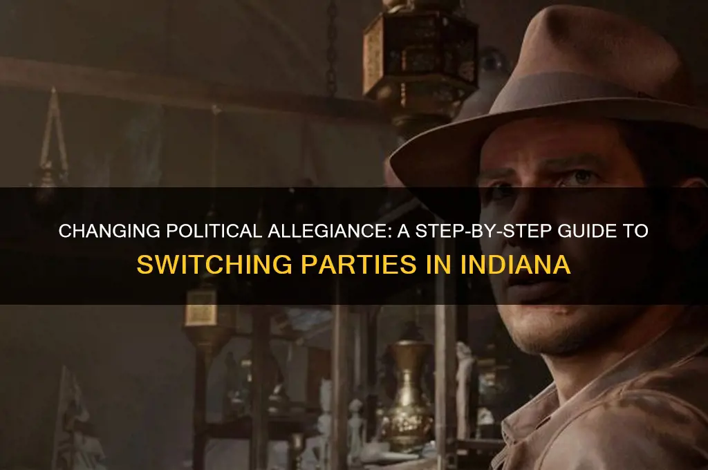 how to switch political parties in indiana