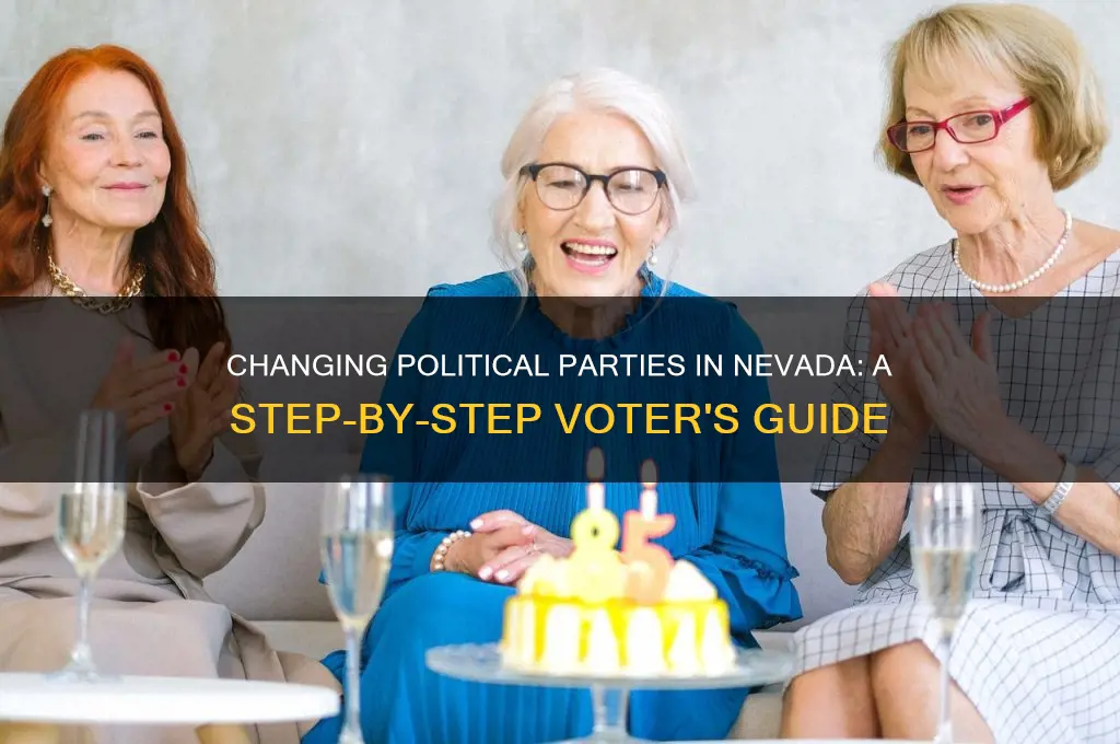 how to switch political parties in nv