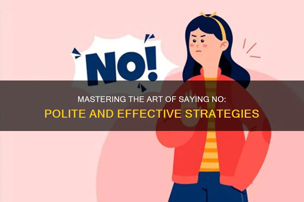 how to sy no politely