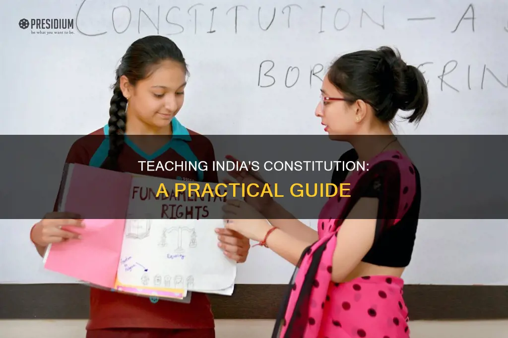 how to teach constitution of india