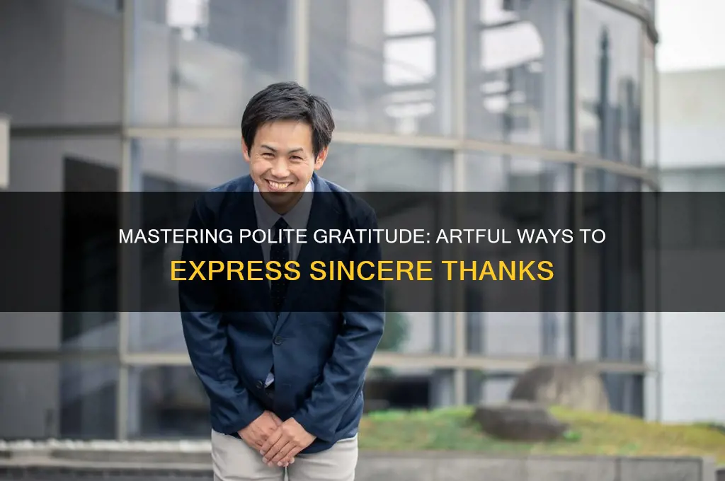 how to thank politely