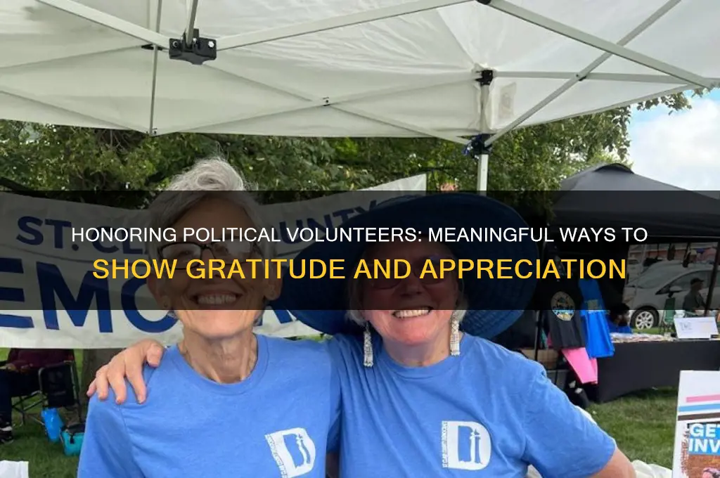 how to thank political volunteers