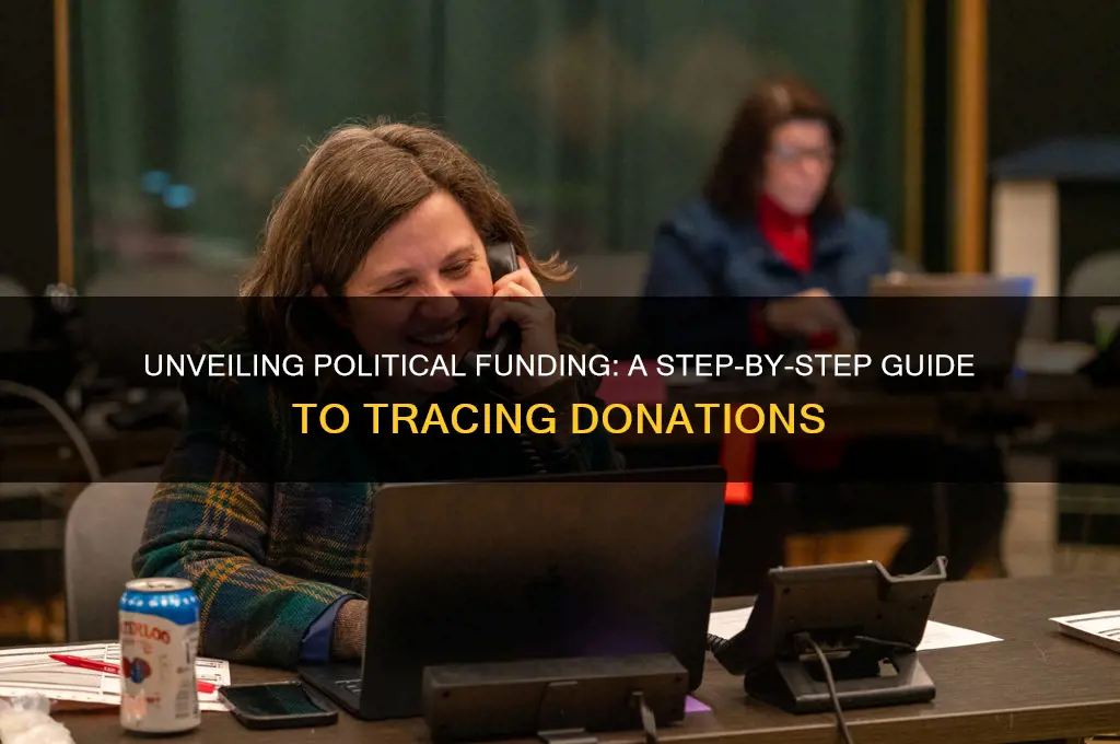 how to trace political donations