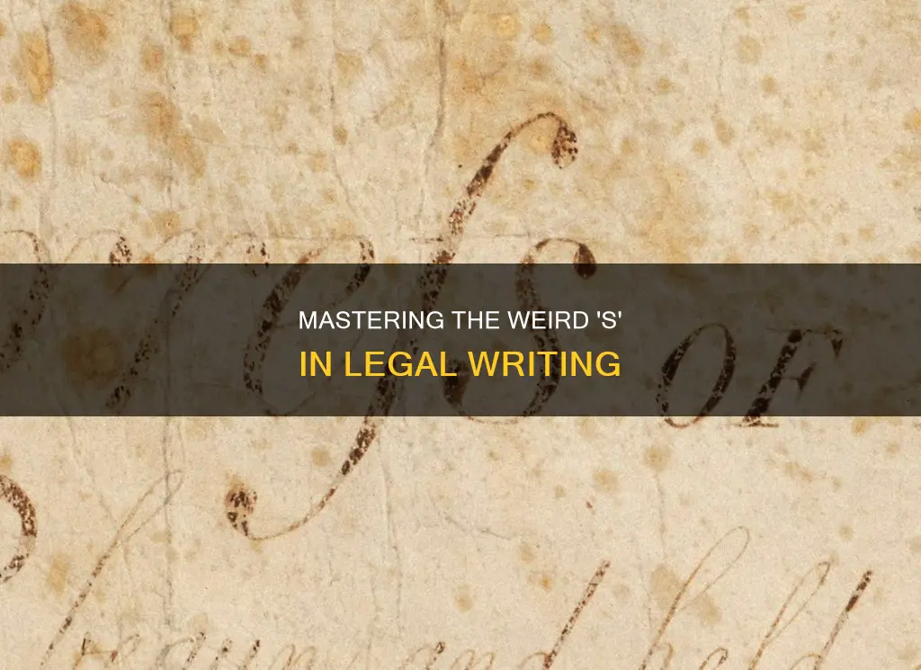 how to type the weird s in section of constitution