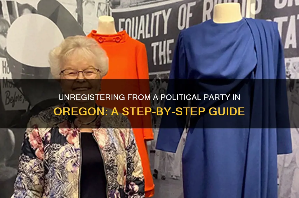 how to unregister from political party in oregon
