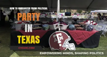 How to Unregister from a Political Party in Texas