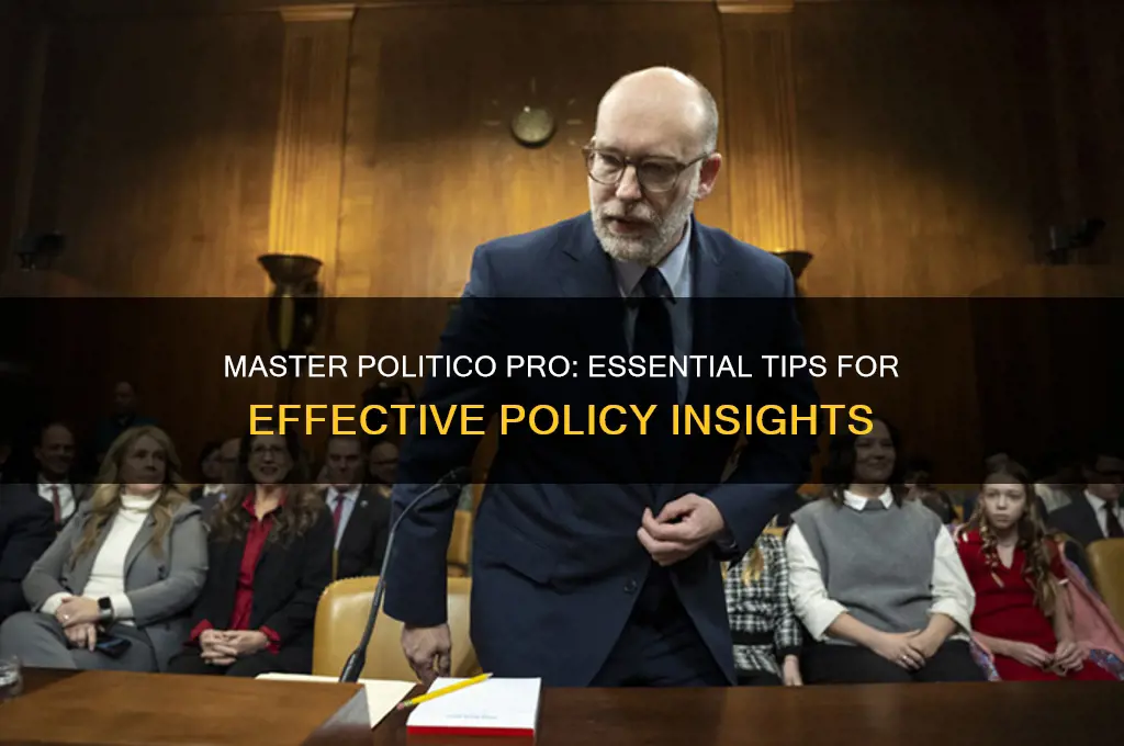 how to use politico pro