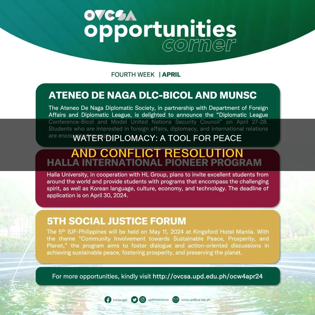 how to use water diplomacy