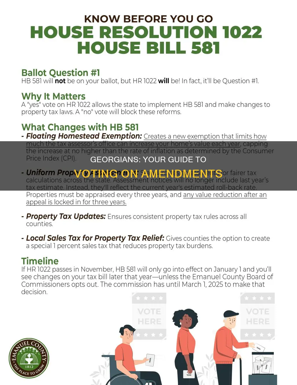 how to vote on georgia constitutional amendments