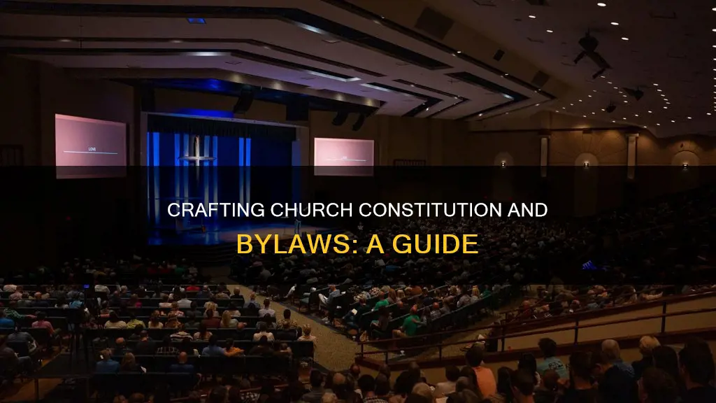 how to write a church constitution and bylaws