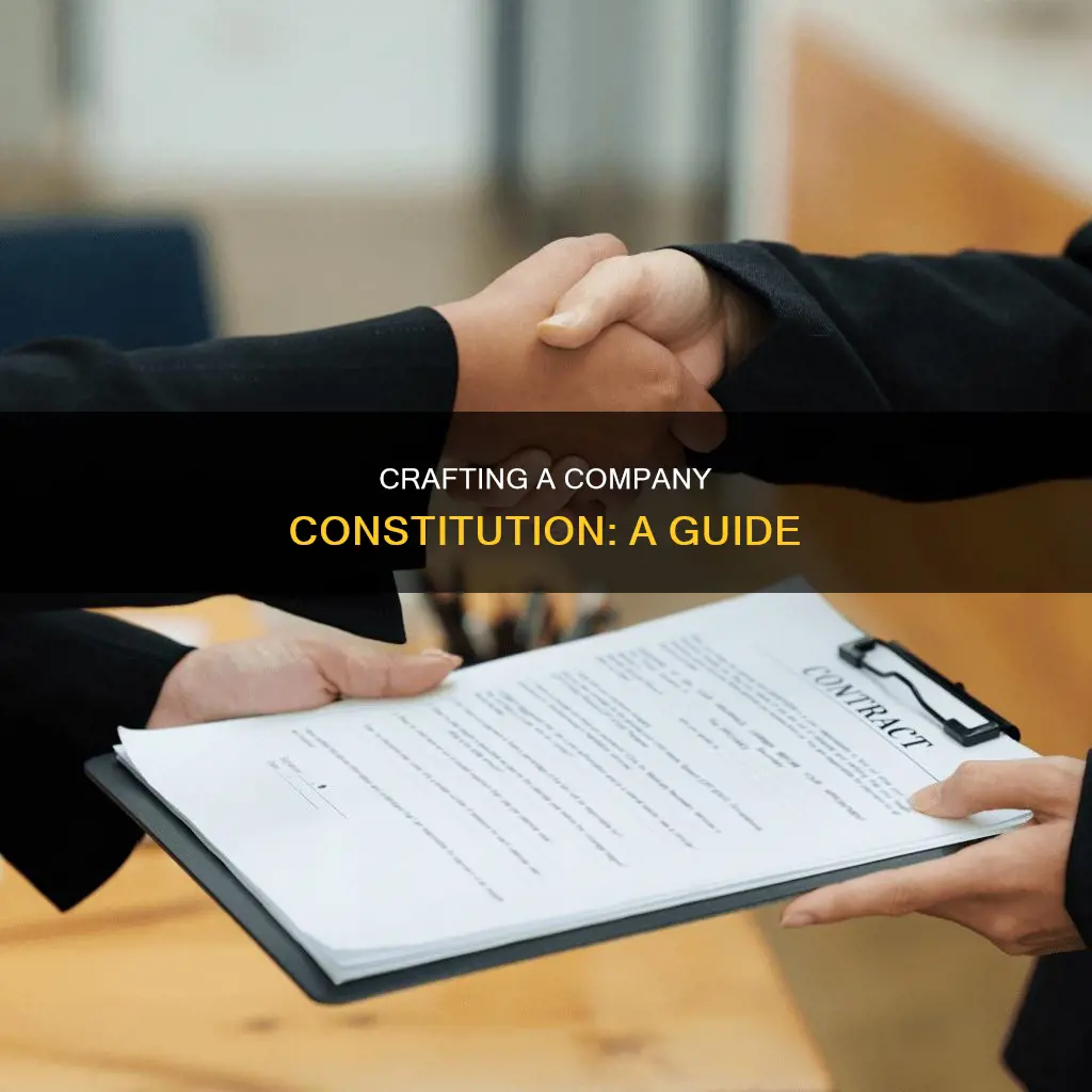 how to write a constitution for a company