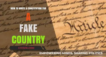 Writing a Constitution: Building a Fake Country's Foundation