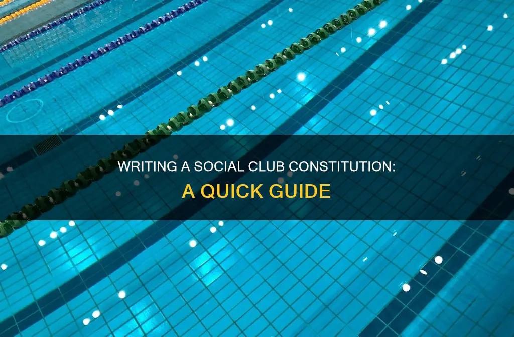 how to write a constitution for a social club