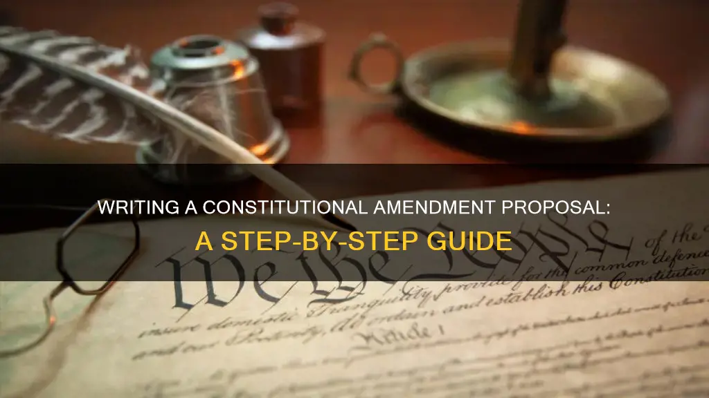 how to write a constitutional amendment proposal