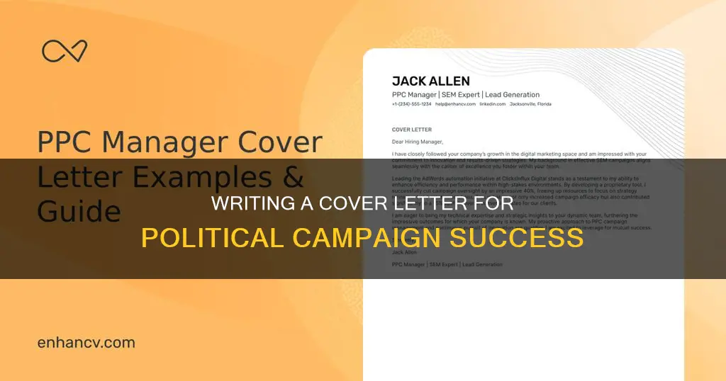 how to write a cover letter for a political campaign