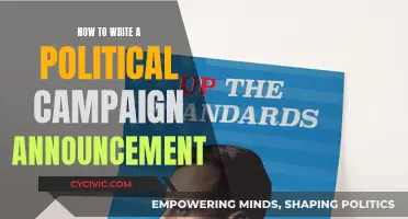 Crafting a Political Campaign Announcement: A Guide