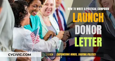 Crafting Powerful Donor Letters for Political Campaign Launches
