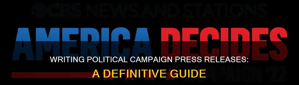 how to write a political campaign press release