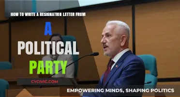Crafting a Professional Resignation Letter from Your Political Party