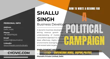 Crafting a Resume for Political Campaign Success