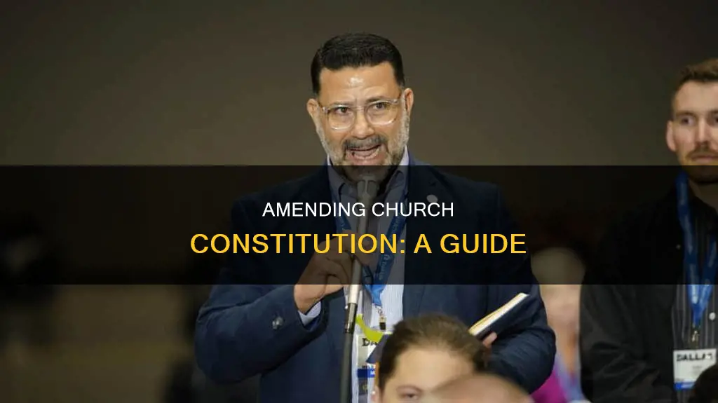 how to write an amendment to church constitution