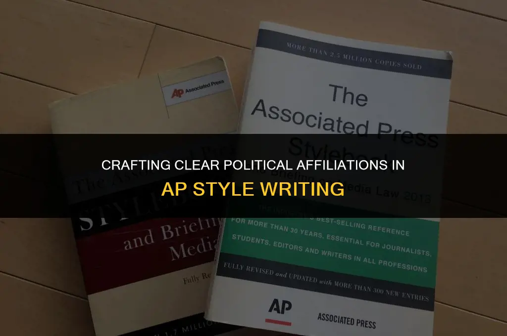 how to write political affiliation ap style