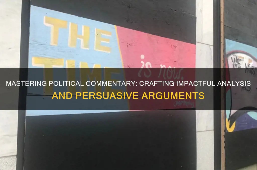 how to write political commentary
