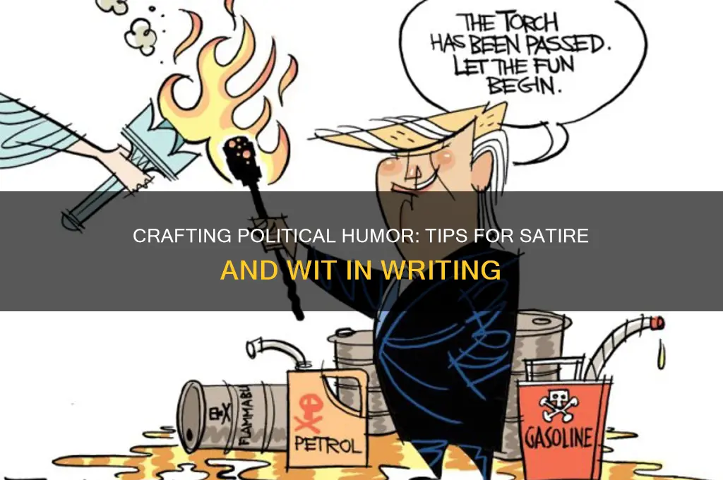 how to write political humor