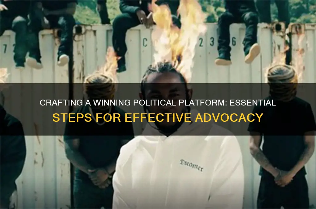 how to write political platform