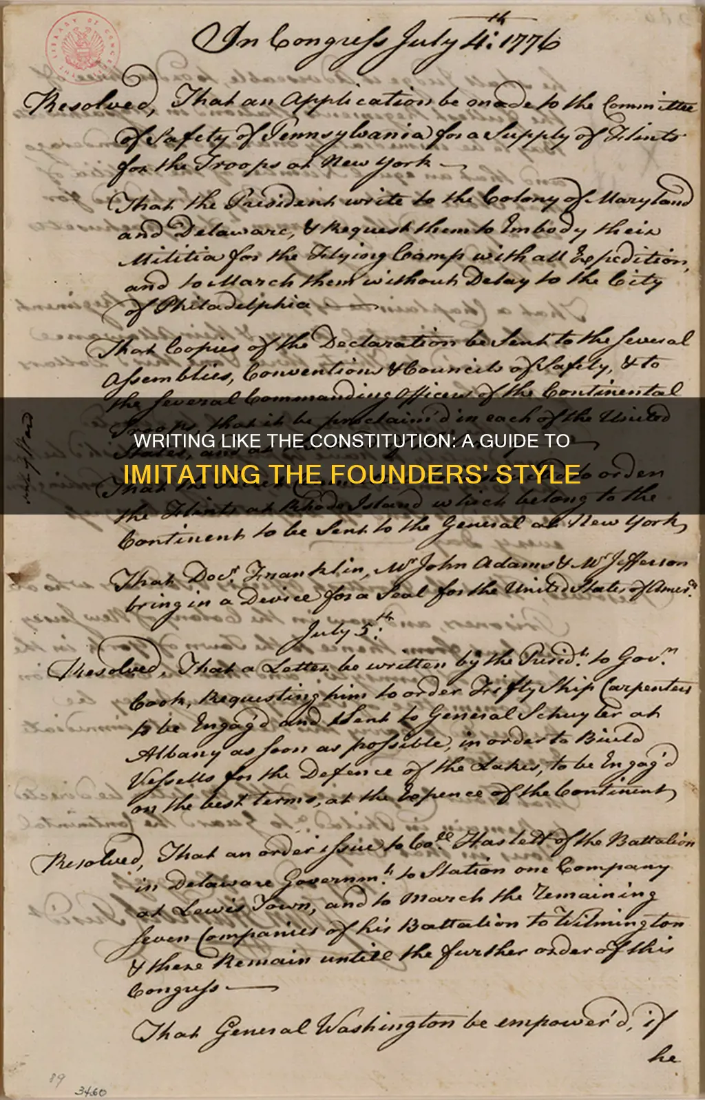 how to write something looks like the constitution