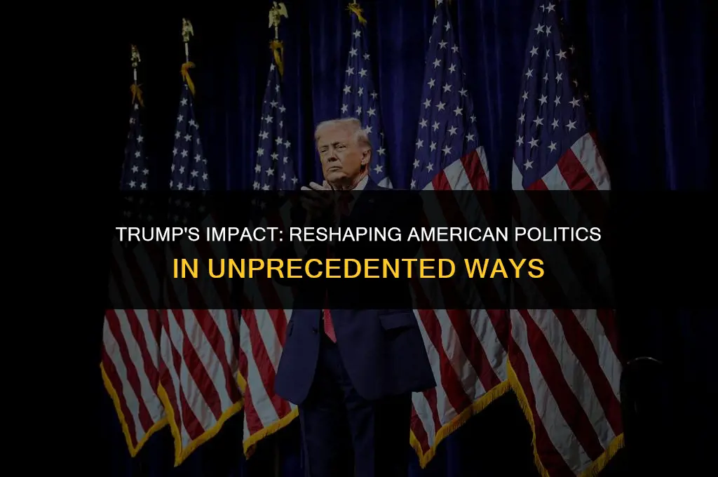 how trump has change american politic