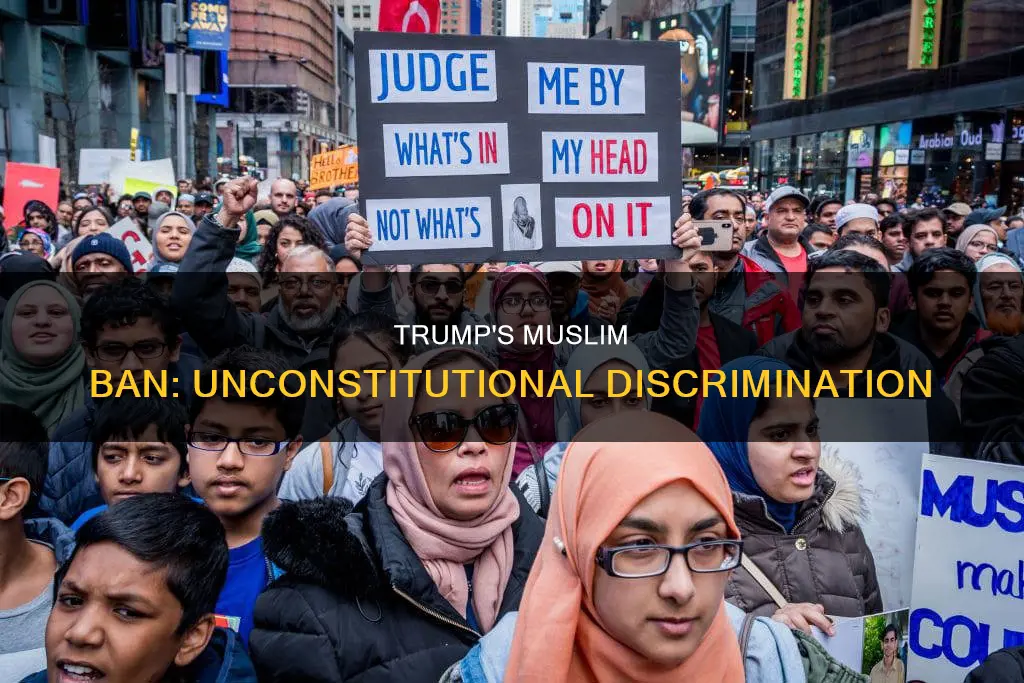 how trumps muslim ban is in violation of the constitution