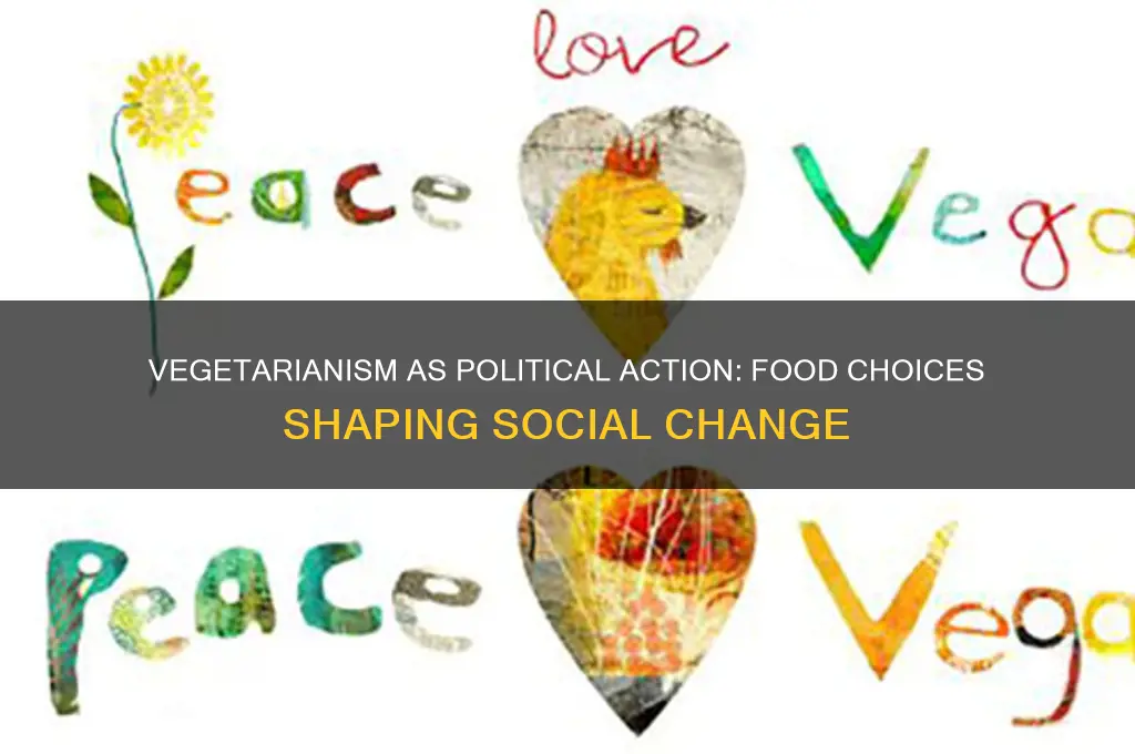 how vegetarians are political