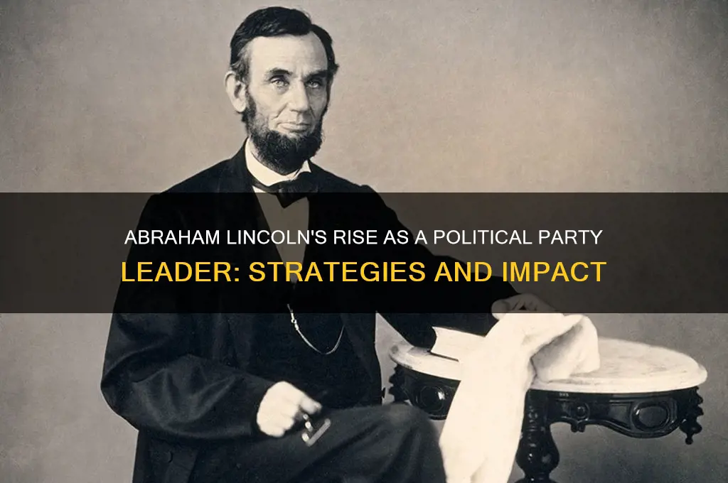 how was abraham lincoln political party leader