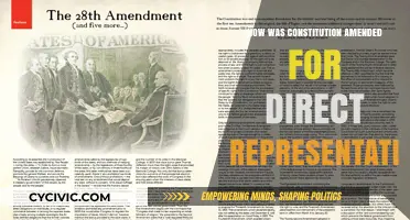 Direct Representation: Constitutional Amendments for the People