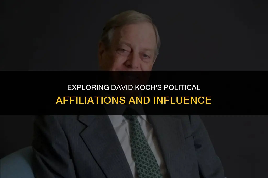 how was david kock politically affiliated with